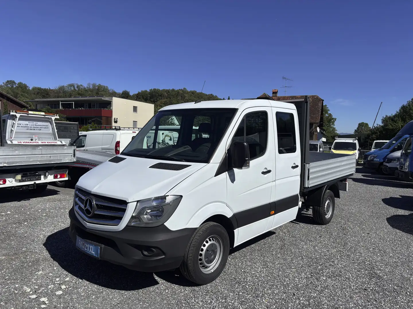 Mercedes-Benz Sprinter 314 cdi Doka+Pritsche Klima Weiß - 2