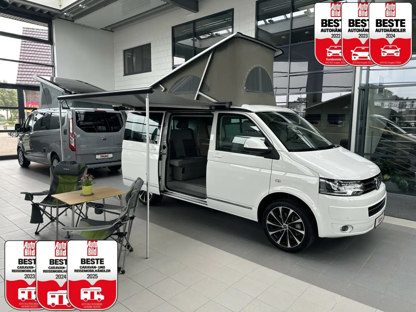 Volkswagen T5 California Comf Automatik +Küche+Markise+Heizun Blanc - 1