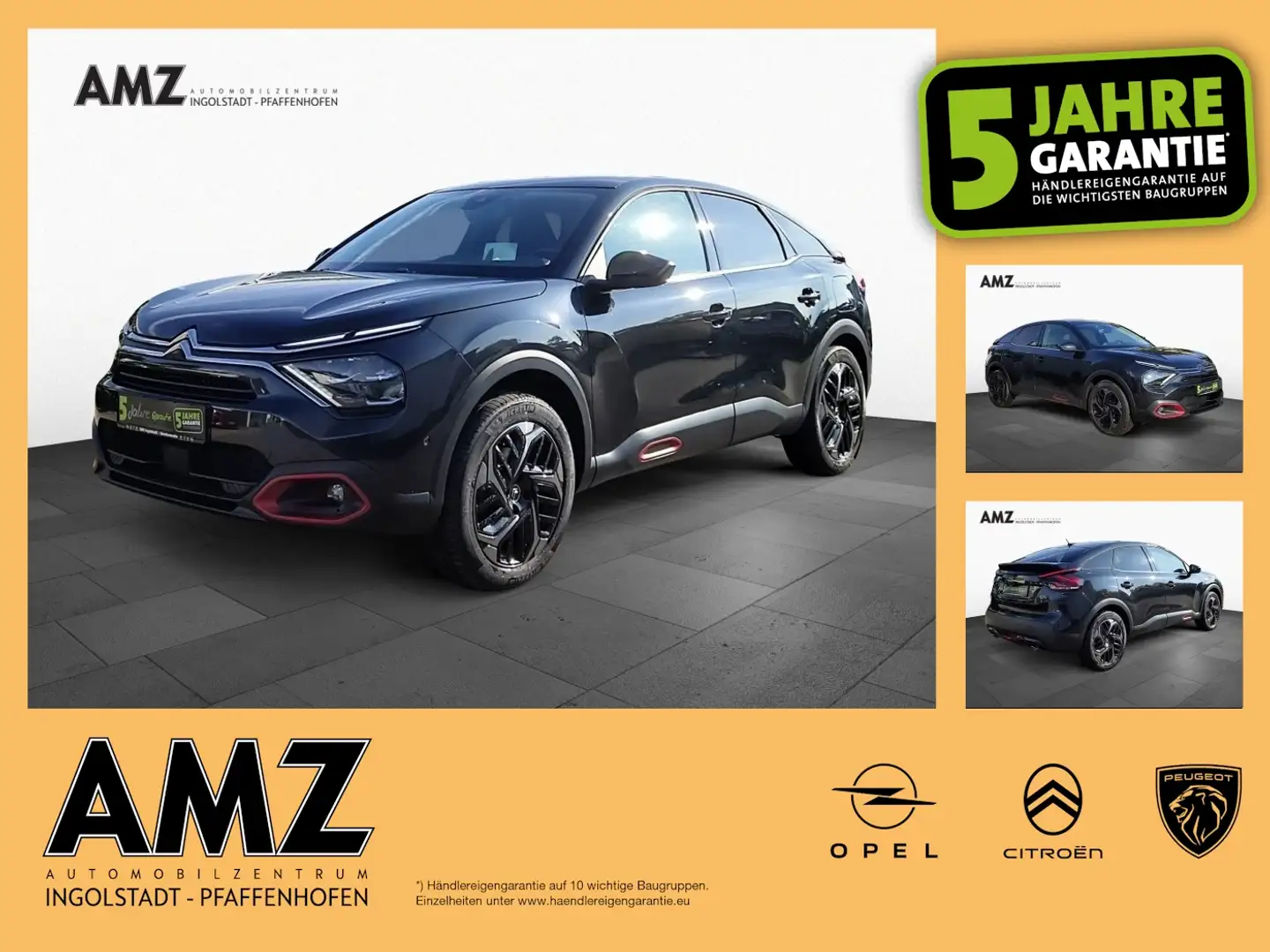 Citroen C4 Shine 155PS Pano AHK NAVI Drive-Ass. Plus Zwart - 1