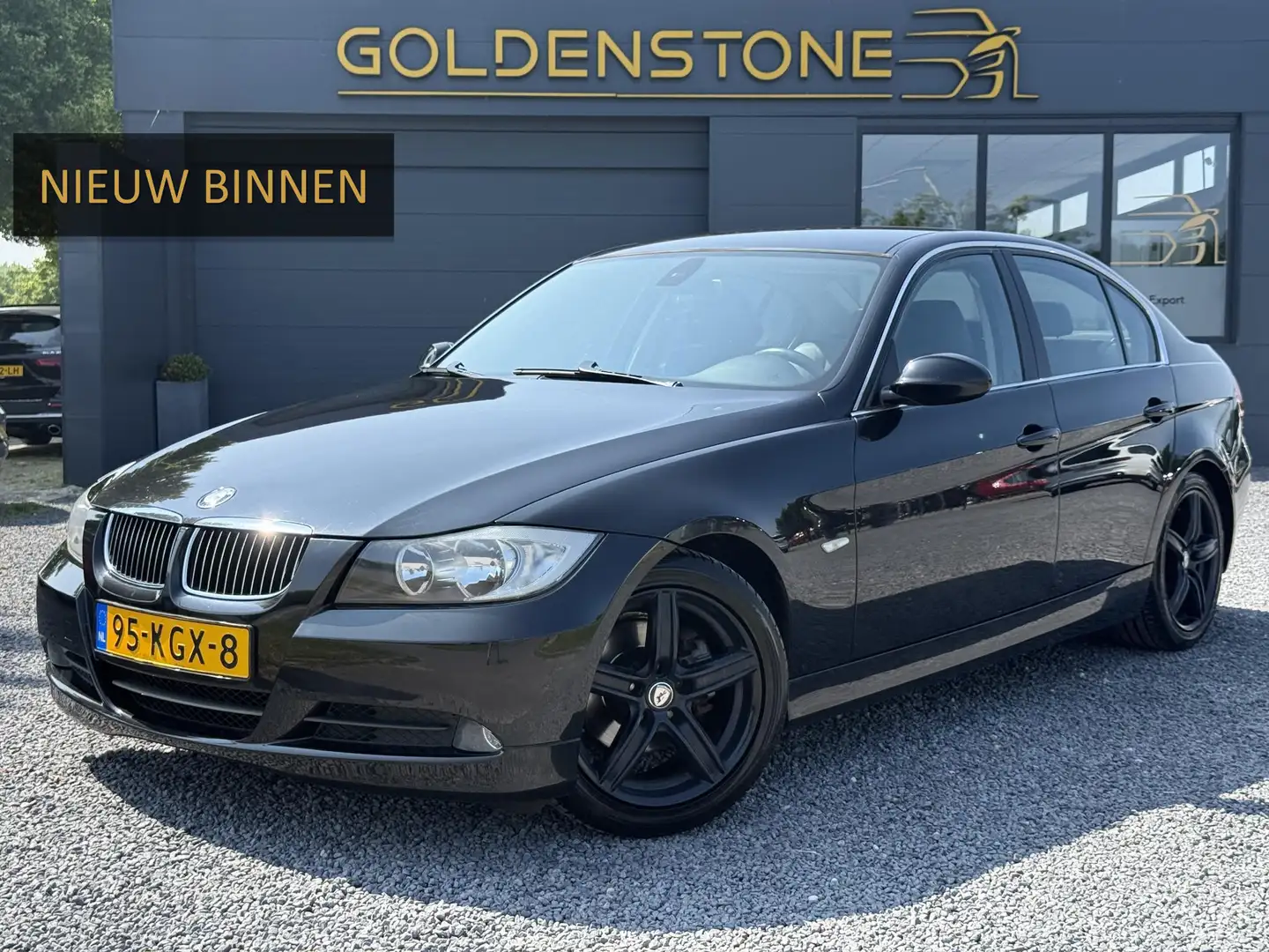 BMW 325 3-serie 325i 1e Eigenaar,Airco,PDC,Half Leder,6-ba Zwart - 1