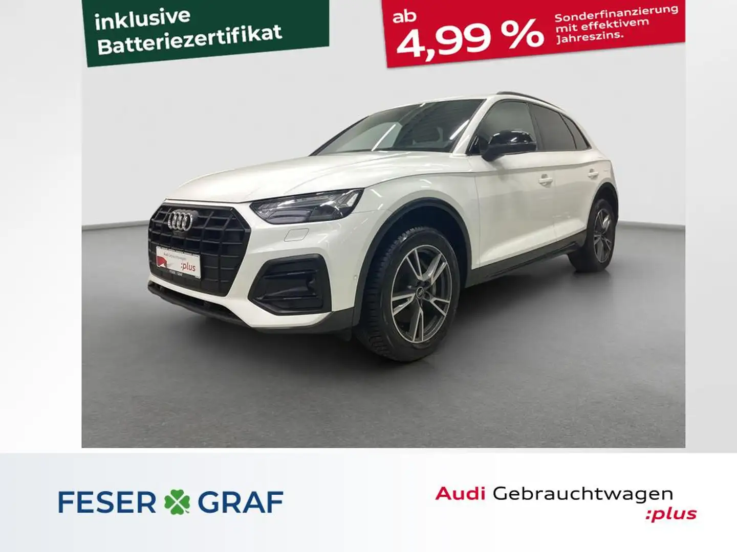 Audi Q5 advanced 50 TFSI e AHK B&O HUD Matrix Keyless Weiß - 1