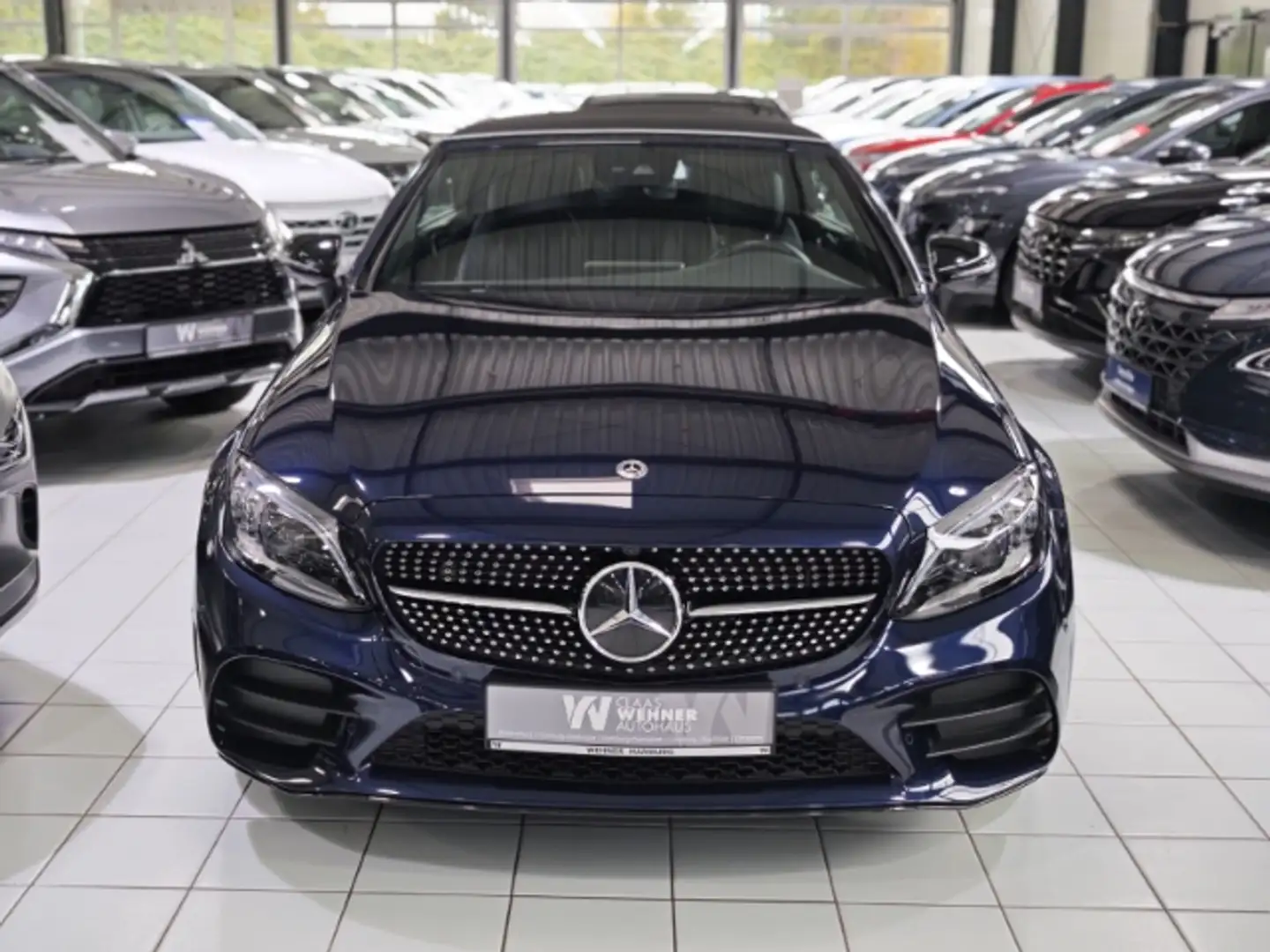 Mercedes-Benz C 200 Mercedes Cabrio AMG Line Sportpaket Faltdach Navi Bleu - 2