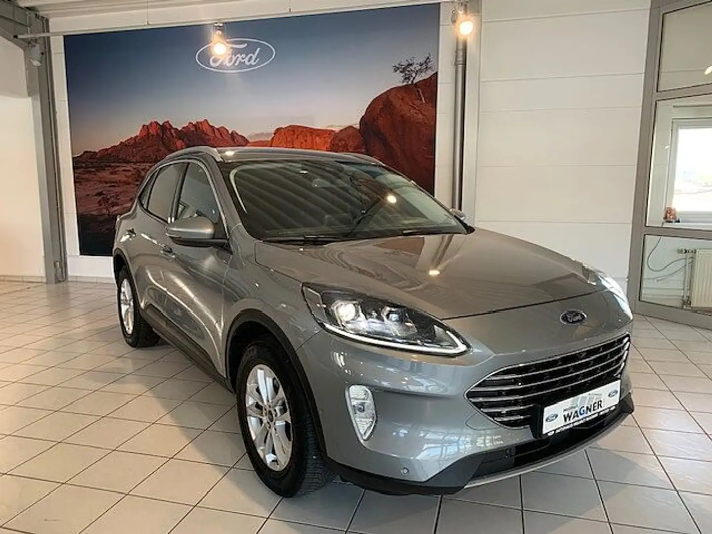 Ford Kuga 2.0 EcoBlue 4x4 Aut. TITANIUM X/LED/iACC/AHK Argent - 1