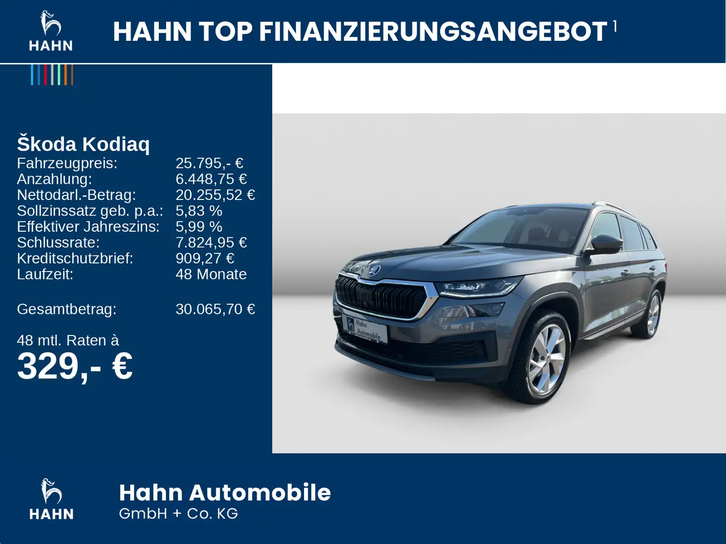 Skoda Kodiaq 2.0TDI DSG Tour ACC Cam LED Navi Sitzheiz Grau - 2