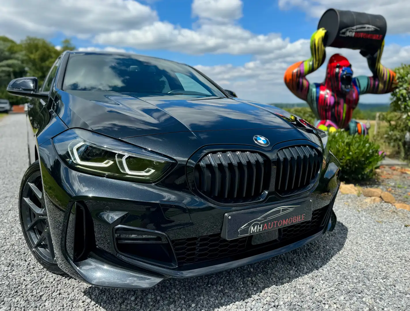 BMW 118 118iA PACK M Noir - 1