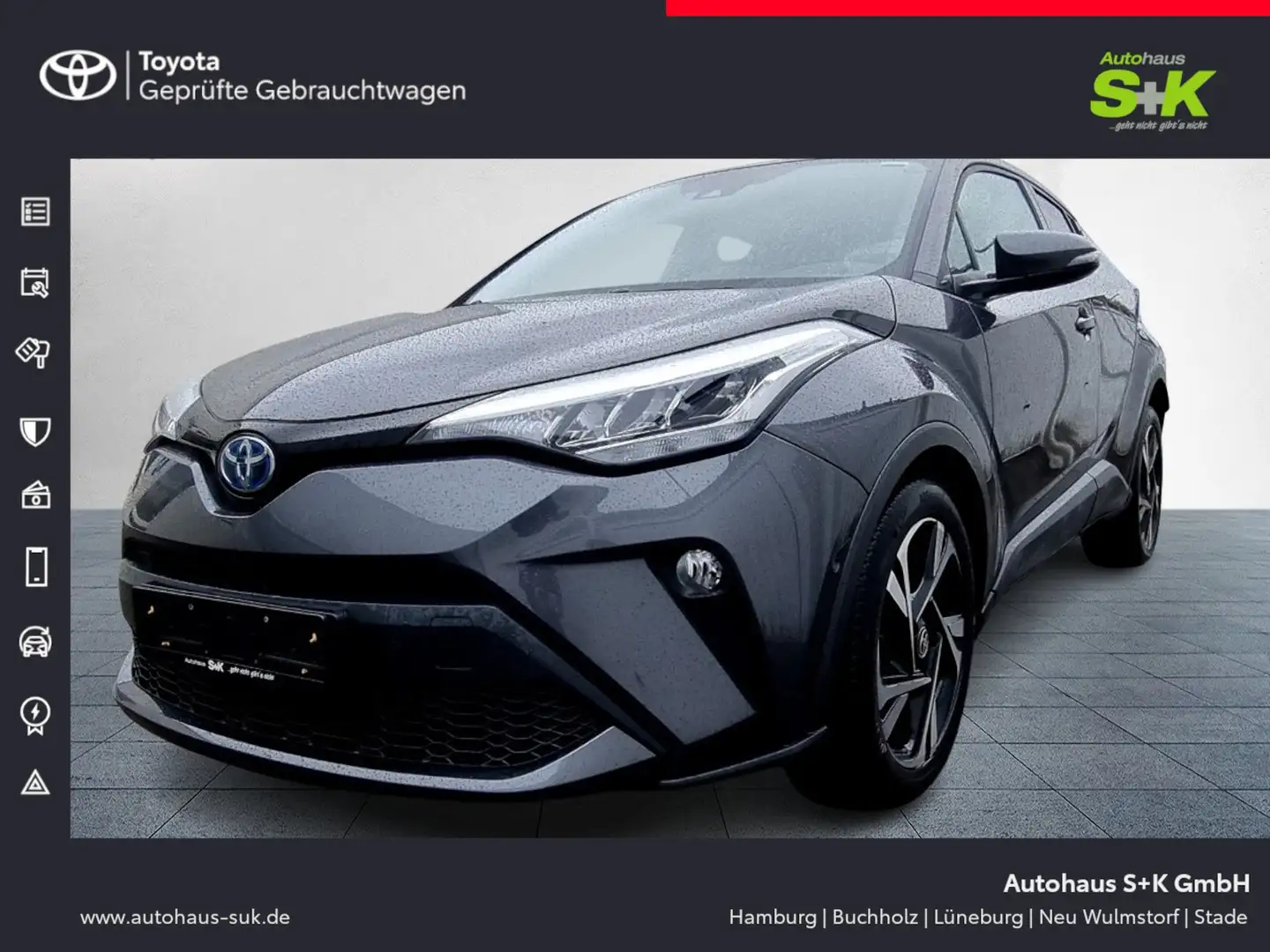 Toyota C-HR 1,8l-Hybrid Team D++Carplay+Winter-Paket+Mwst.++ Grau - 1