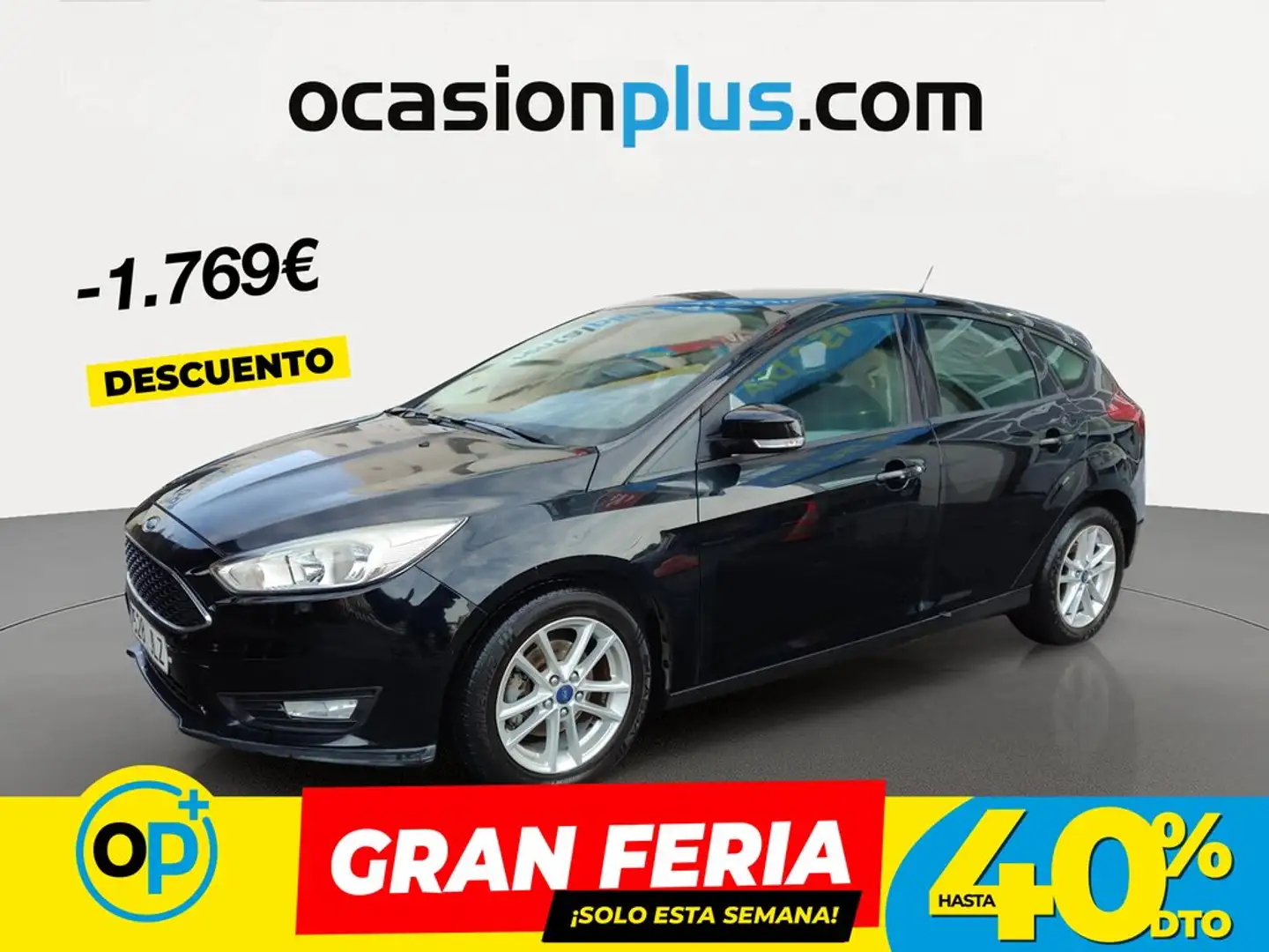 Ford Focus 1.0 Ecoboost Auto-S&S Trend+ 125 Negro - 1