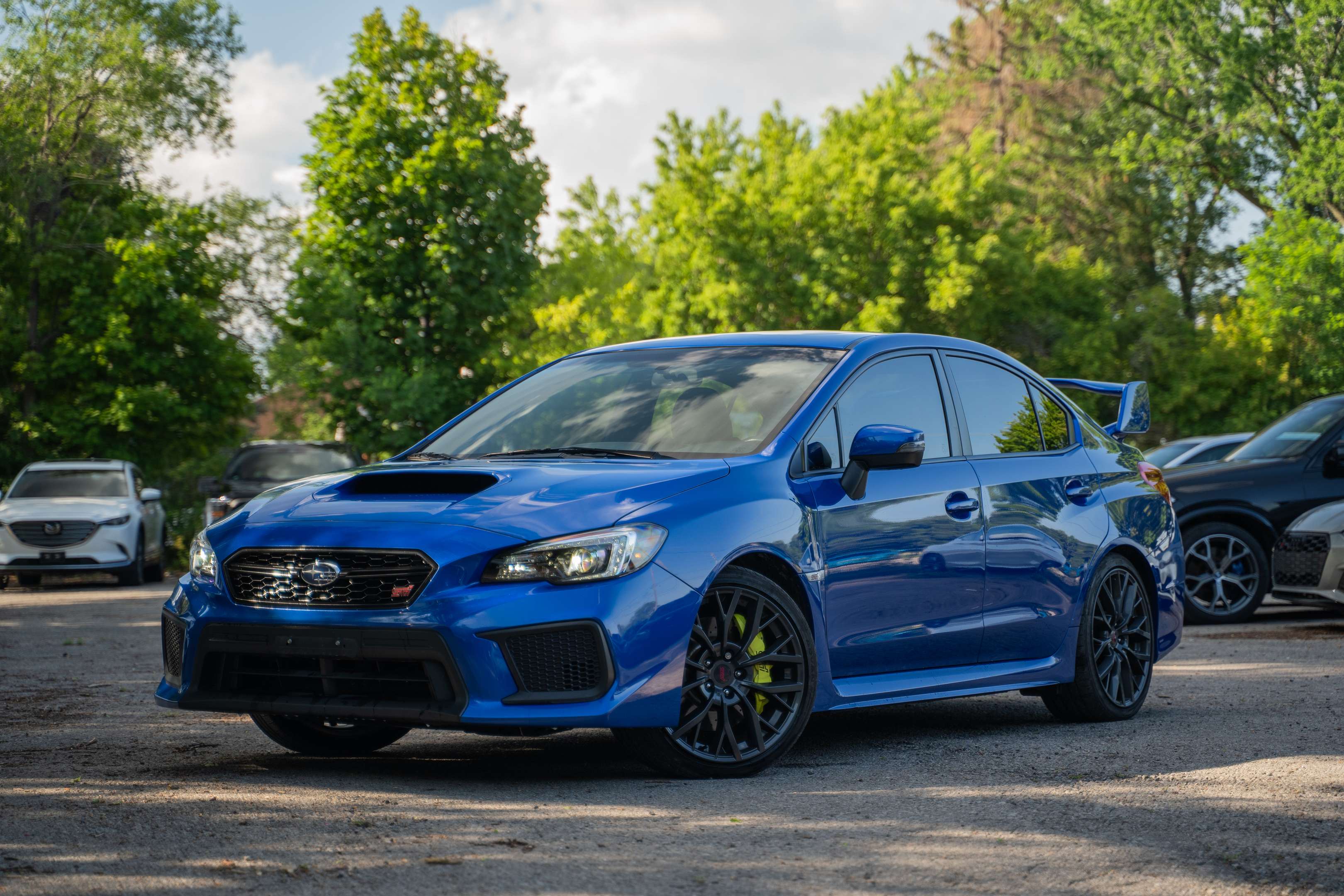 Blue 2018 Subaru WRX STI Sedan 6-Speed Manual