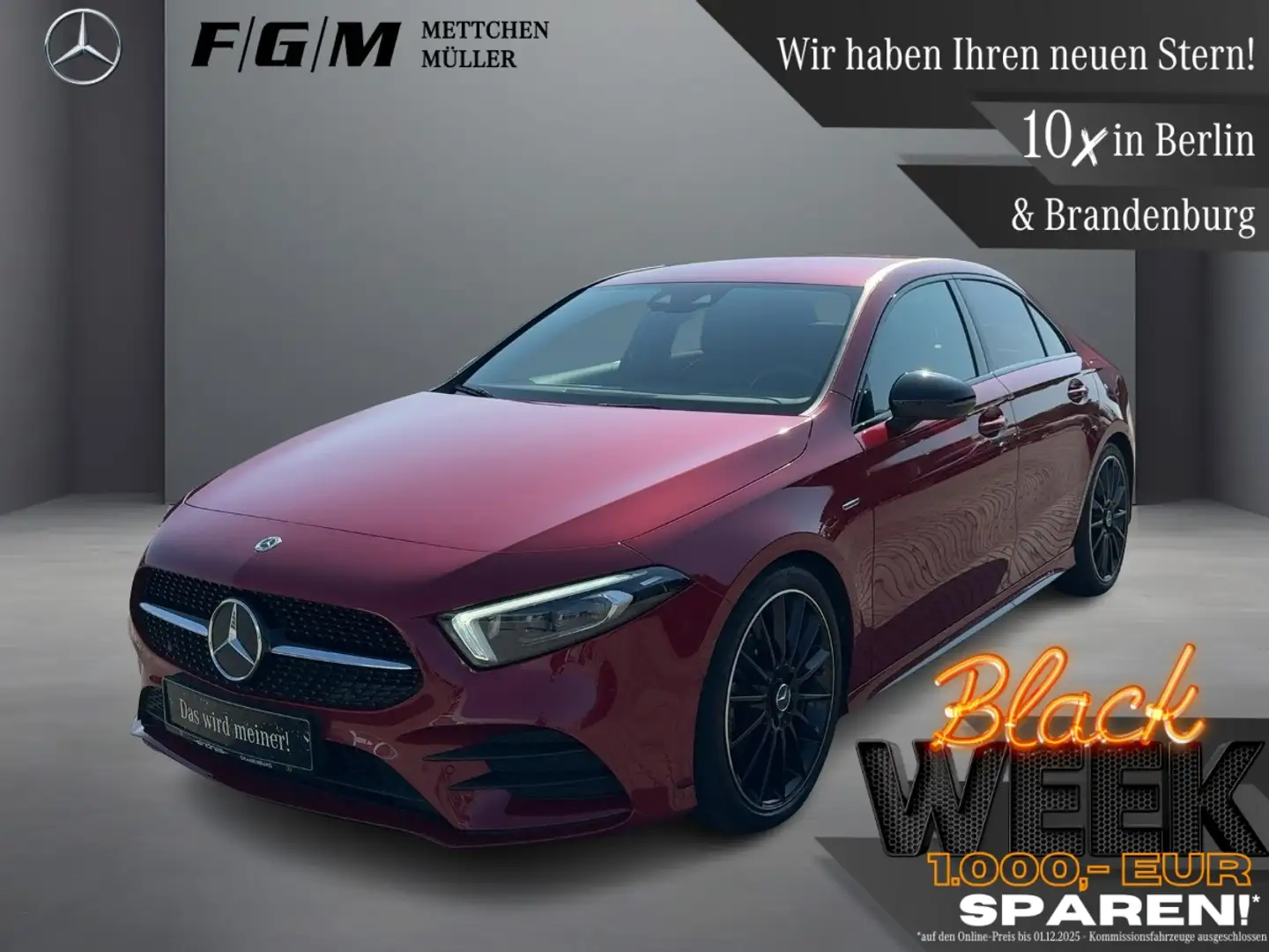 Mercedes-Benz A 180 AMG Line MBeam|Night|Sitzhz|Kam|Keyless Rouge - 1