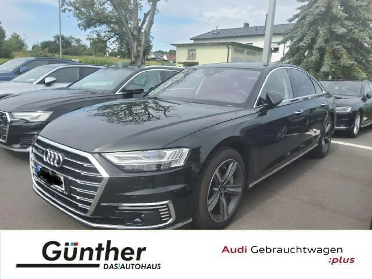 Audi A8 60 TFSIe+PANORAMADACH+LASERLICHT+B&O+HEAD UP+ Zwart - 1