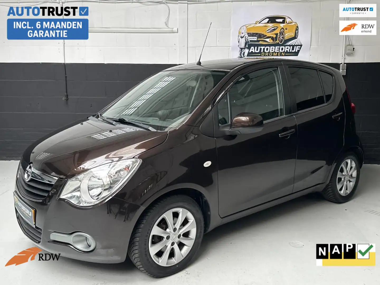 Opel Agila 1.0 Berlin | NIEUW APK | NAP | AIRCO|5 DRS Bruin - 1