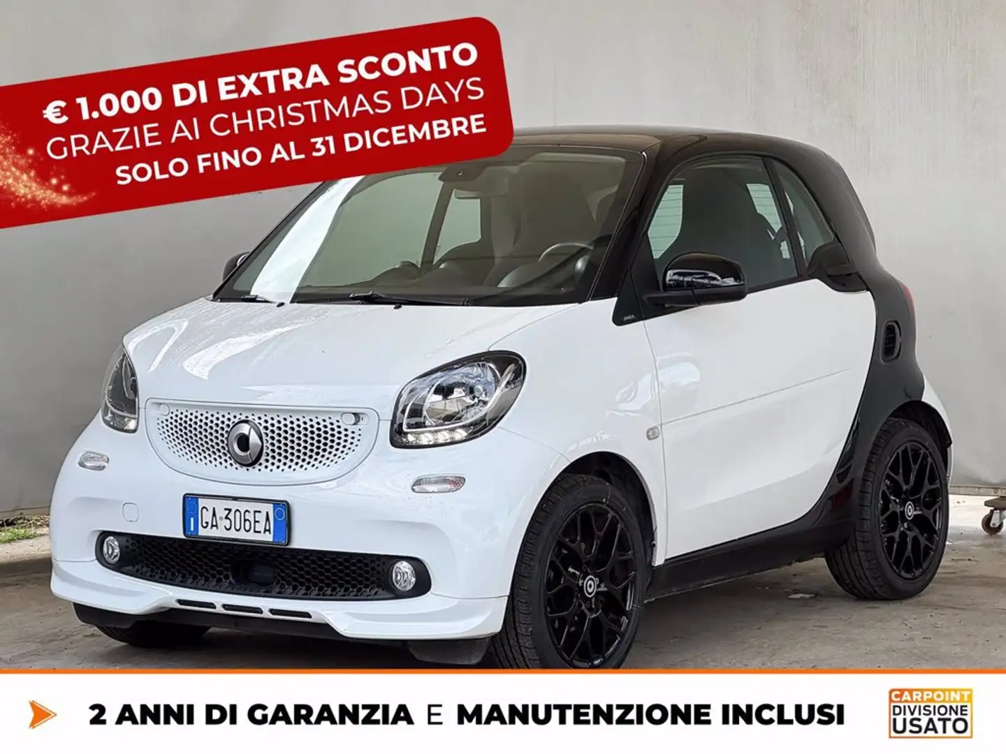 smart forTwo 0.9 t superpassion 90cv twinamic Bianco - 1