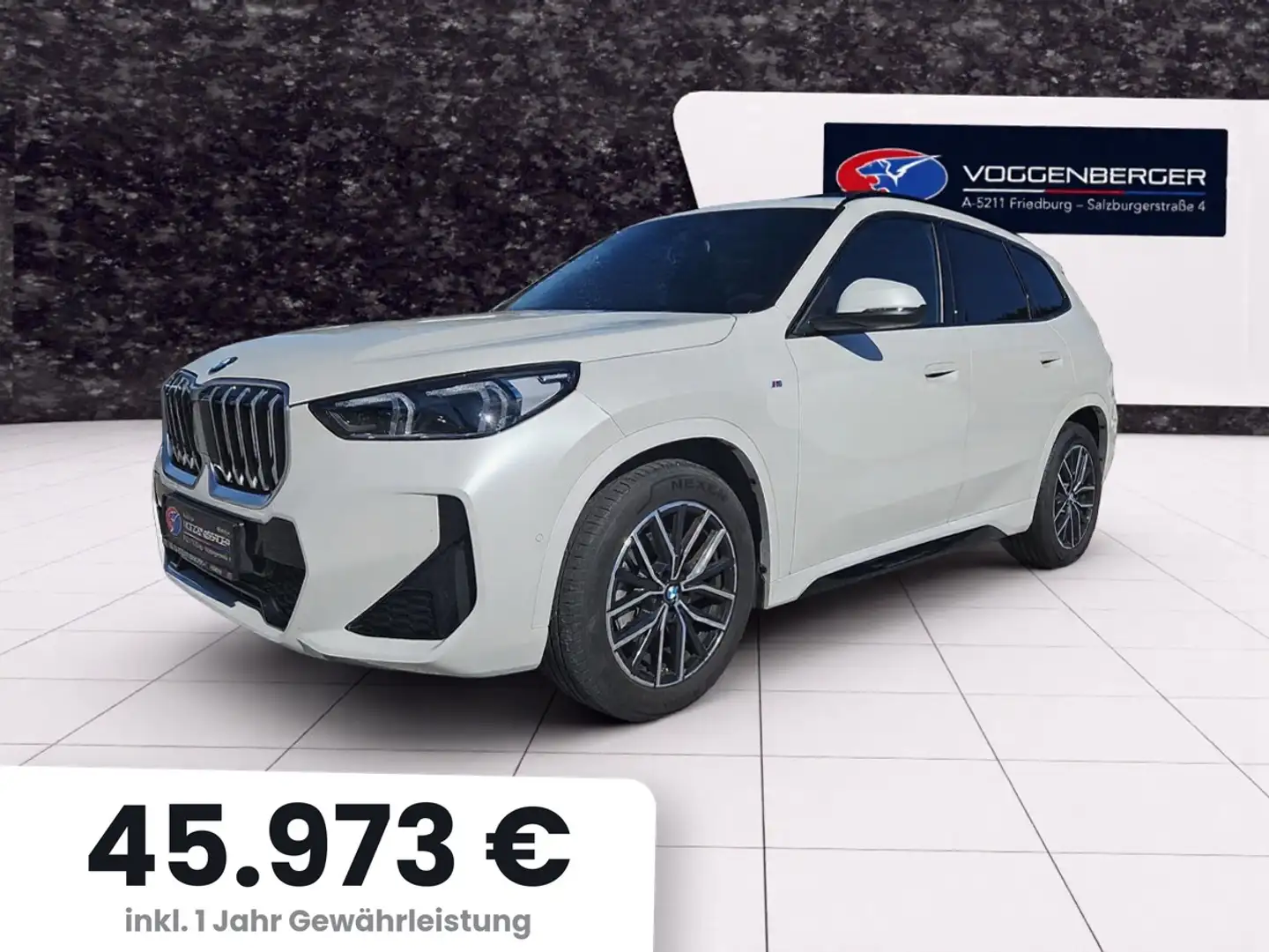 BMW X1 20 d sDrive M Sport AHK Sh Led RK Weiß - 1
