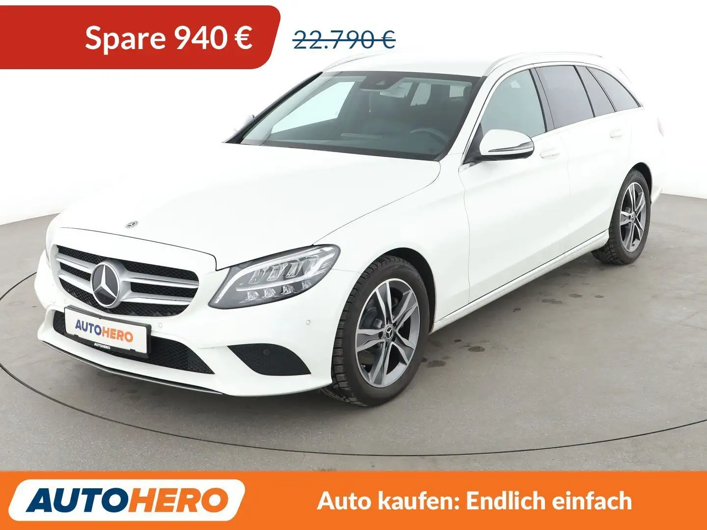 Mercedes-Benz C 200 C 200 d T Avantgarde Aut.*NAVI*LED*TEMPO*CAM*PDC* Blanc - 1