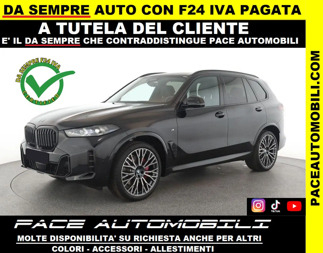 BMW X5 40D XDRIVE M SPORT MSPORT M-SPORT TETTO 7P KAMERA Nero - 1