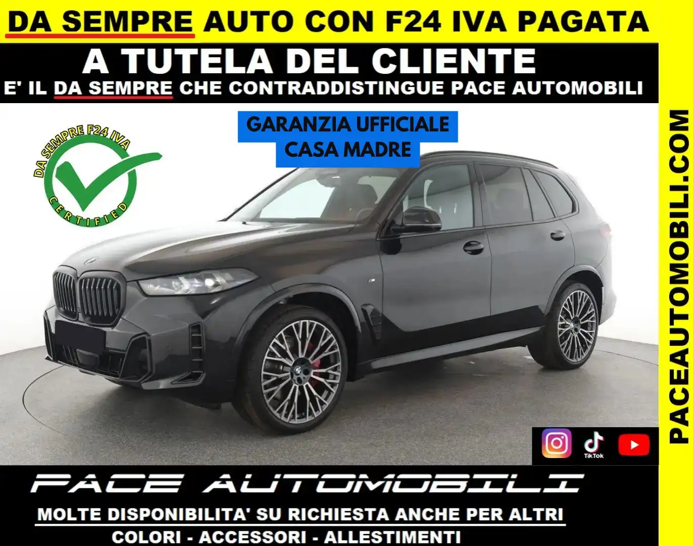 BMW X5 40D XDRIVE M SPORT MSPORT PRO M-SPORT TETTO 7P Nero - 1