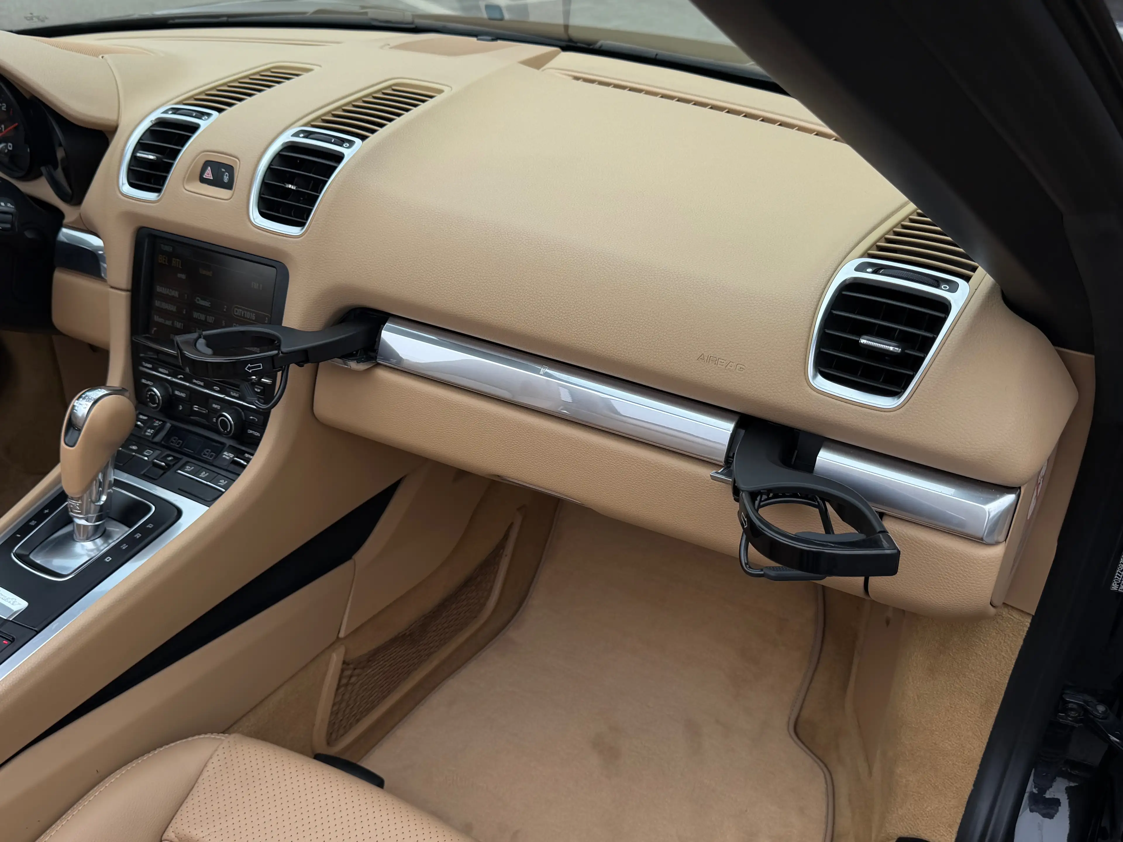Porsche Boxster 2.7i PDK 265 CV FLAT 6 | PCM | CUIR LUXOR BEIGE | CLIM | XENON | JA 20 | CAMERA AR | — photo 14