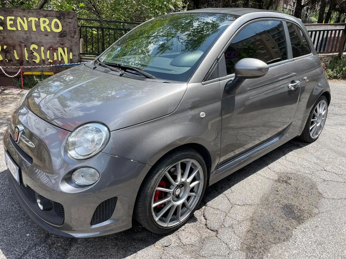 Fiat 595 Abarth Abarth cabrio Gris - 1