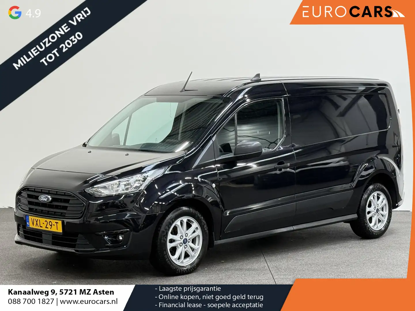 Ford Transit Connect 1.5 EcoBlue L2 Trend Navi Airco Parkeersensoren Ca Noir - 1