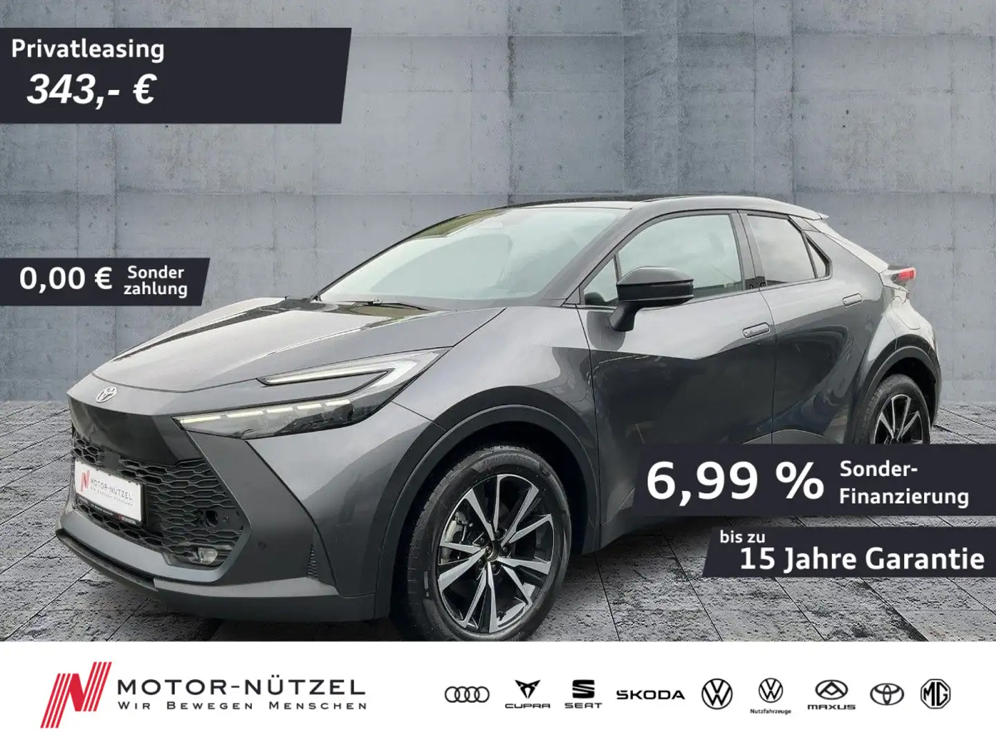 Toyota C-HR 2.0Hybrid TEAM D LED+NAV+ACC+SHZ+RFK+MFL+18 Noir - 1
