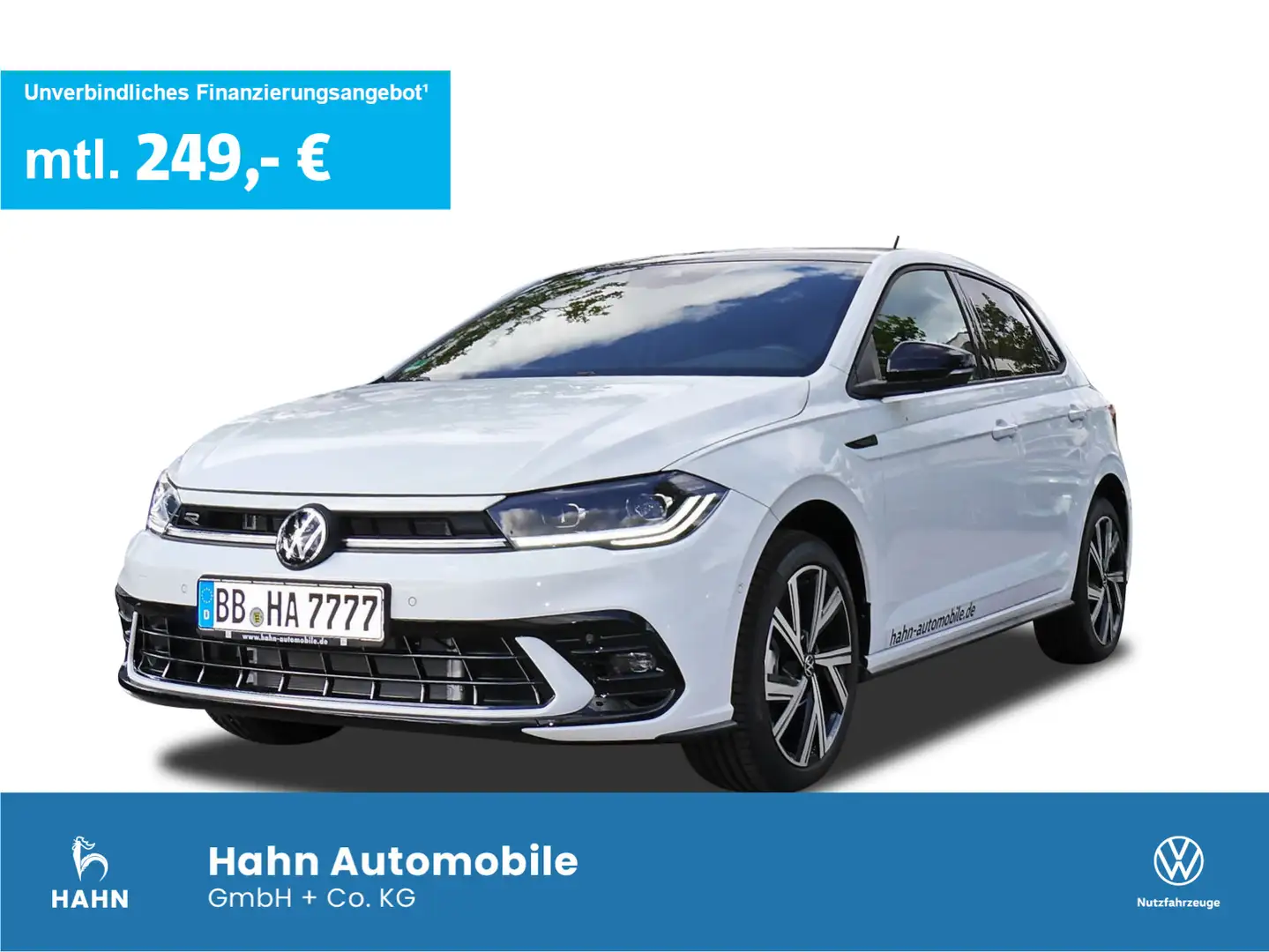 Volkswagen Polo R-Line 1,0 l TSI 116 PS DSG Navi Kamera Weiß - 1