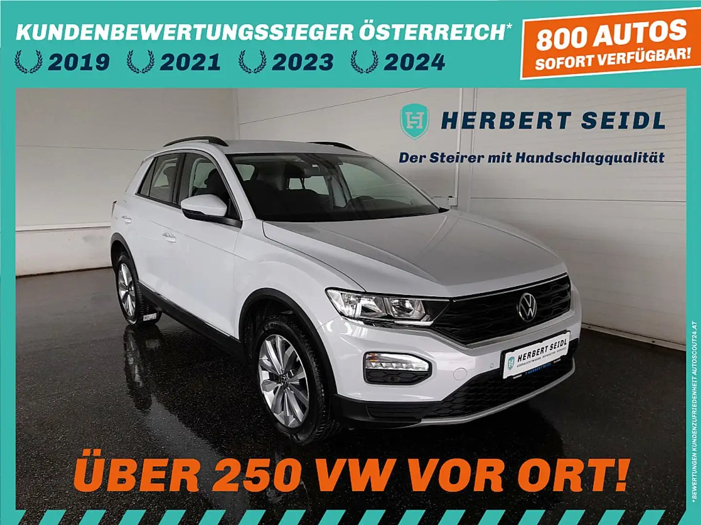Volkswagen T-Roc STYLE 2,0 TDI *17 ZOLL / NAVI / ACC / KAMERA / ... Silber - 1