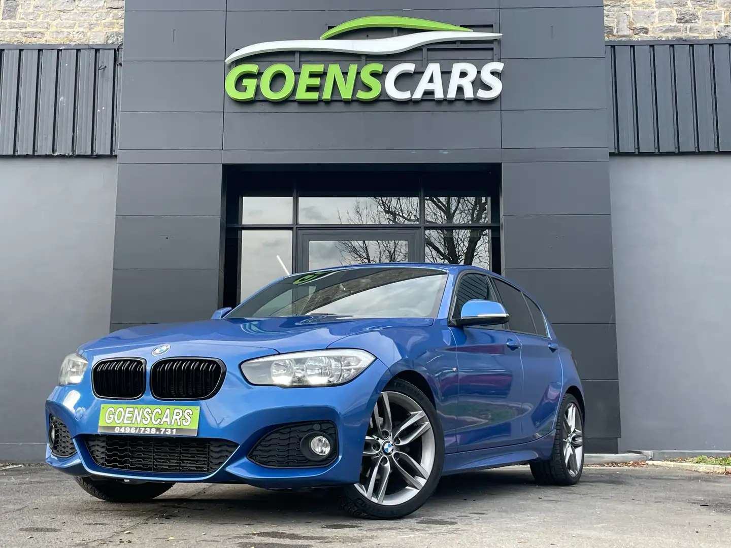 BMW 116 116dA PACK ///M,BOITE AUTO,Cruise,GPS,GARANTIE😍 Bleu - 1