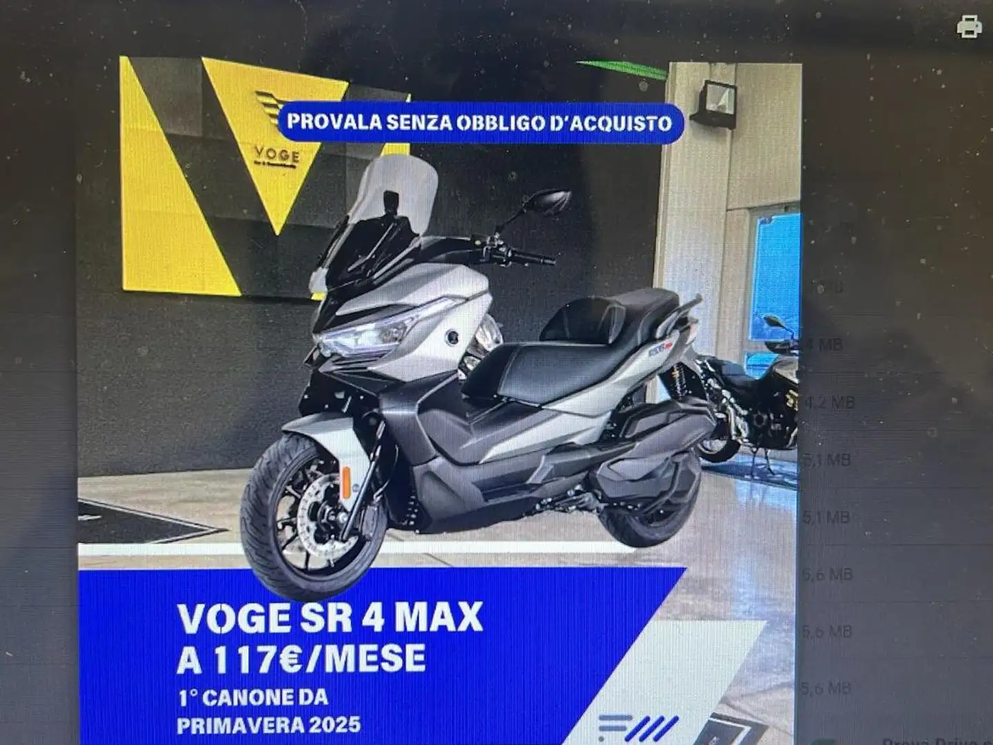 Voge SR4 Max 350 CAMPAGNA PROVA RISCATTA O RENDI. Grau - 1