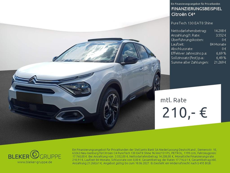 Citroen C4 PureTech 130 EAT8 Shine