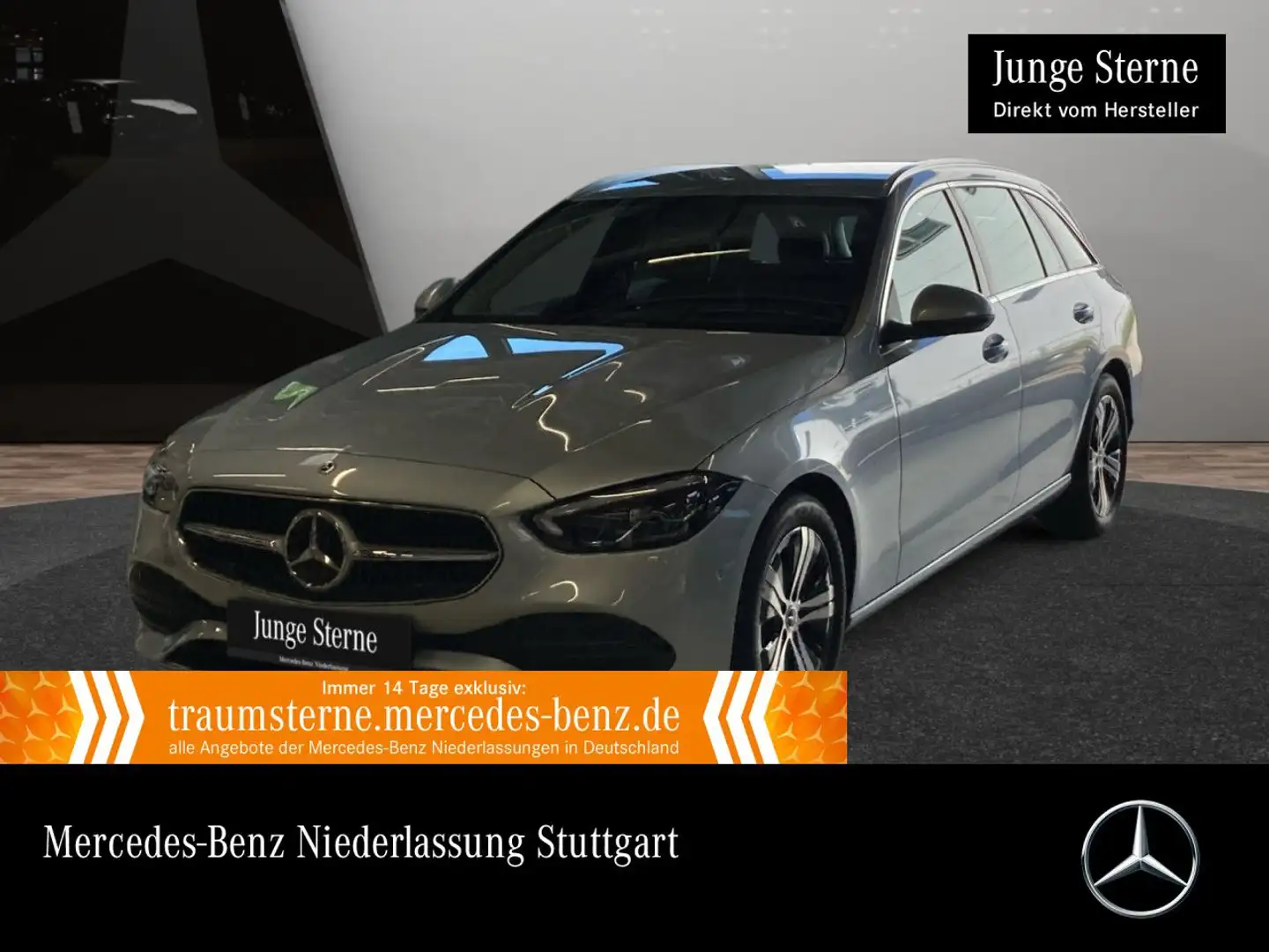 Mercedes-Benz C 200 T AVANTG+LED+KAMERA+TOTW+KEYLESS+9G Silber - 1