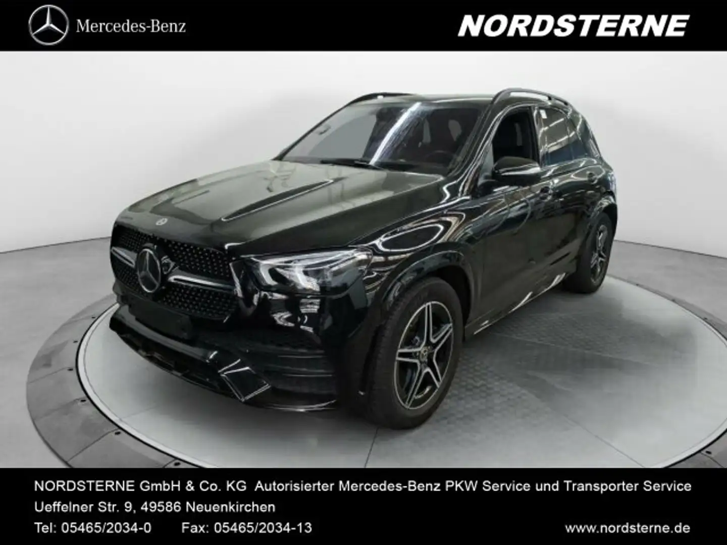 Mercedes-Benz GLE 350 GLE 350 de 4M AMG AHK Echt Leder 360° Burmester Schwarz - 1