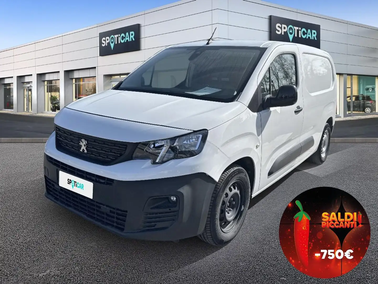 Peugeot Partner 50kwH 136cv L2 Premium Blanc - 1