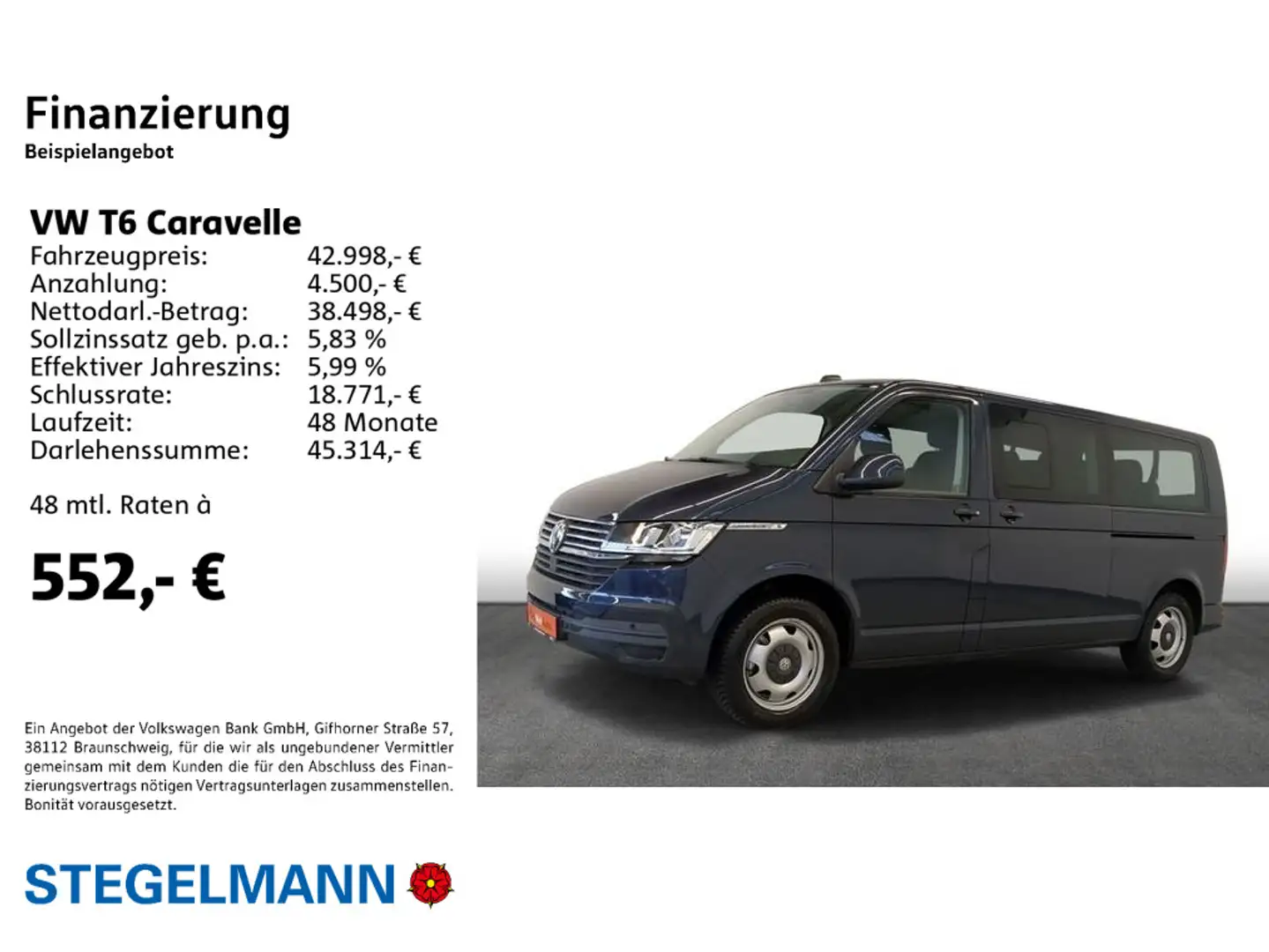 Volkswagen T6 Caravelle LR DSG Comfortline Modrá - 2