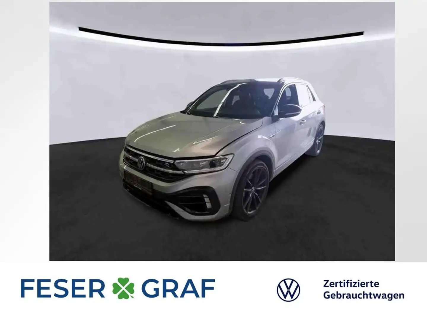 Volkswagen T-Roc R 2.0TSI 4M 221kW DSG AHK Pano Performance Silber - 1