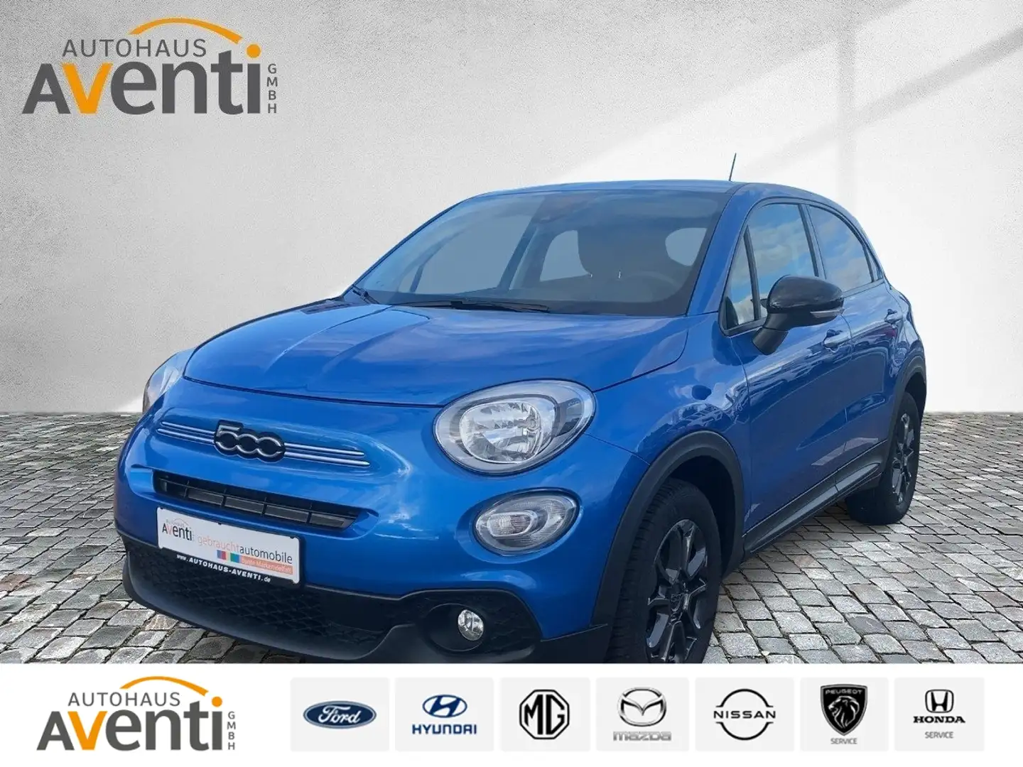 Fiat 500X 500 X Club *Tempomat*Navi*Apple*Klima*16 Zoll* Blau - 1