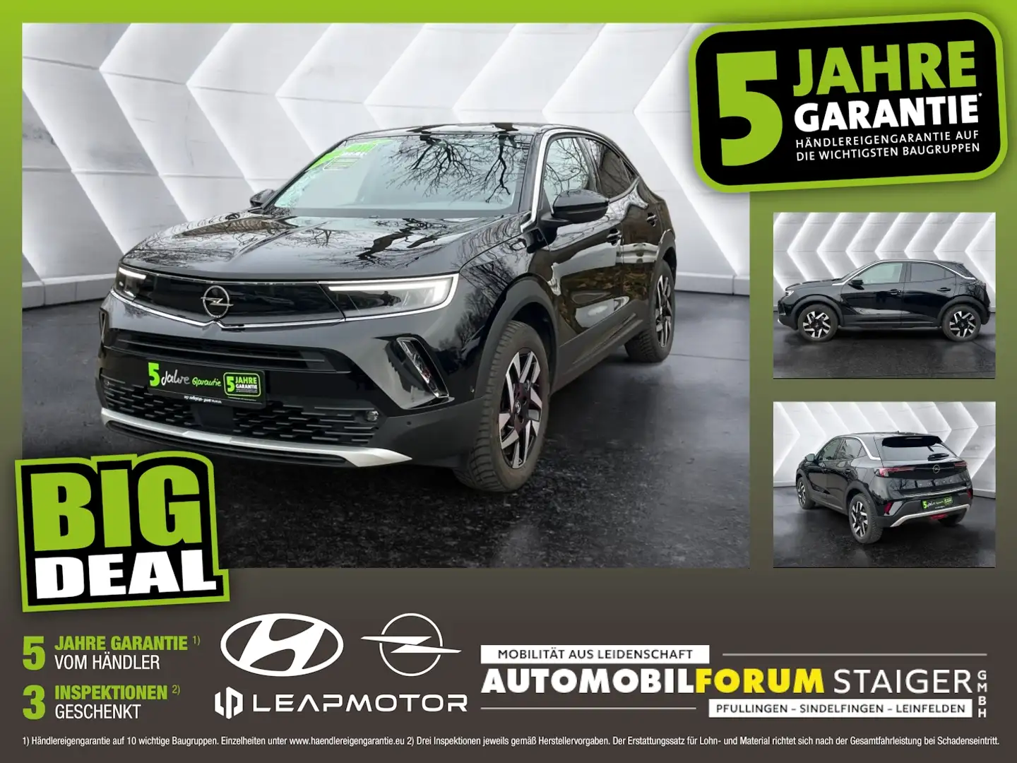 Opel Mokka-E Mokka e Elegance ACC AUT DynLicht Fernlichtass. Schwarz - 1