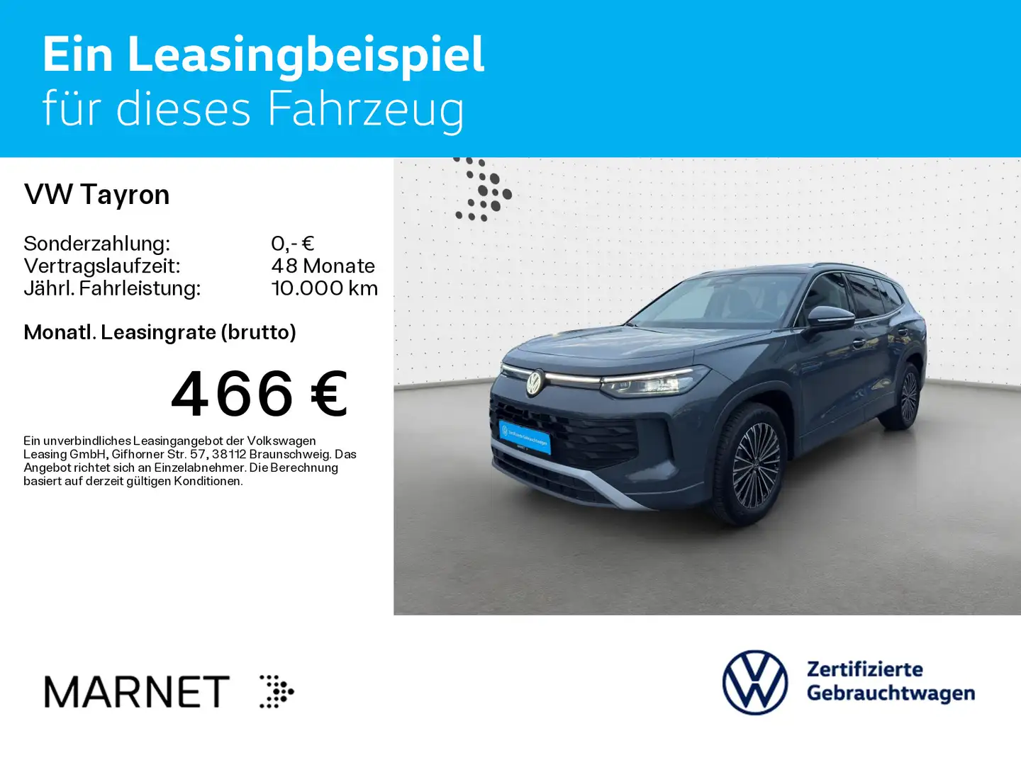 Volkswagen Tayron Life 1.5 eTSI DSG*AHK*Pano*Kamera*Keyless Grau - 2