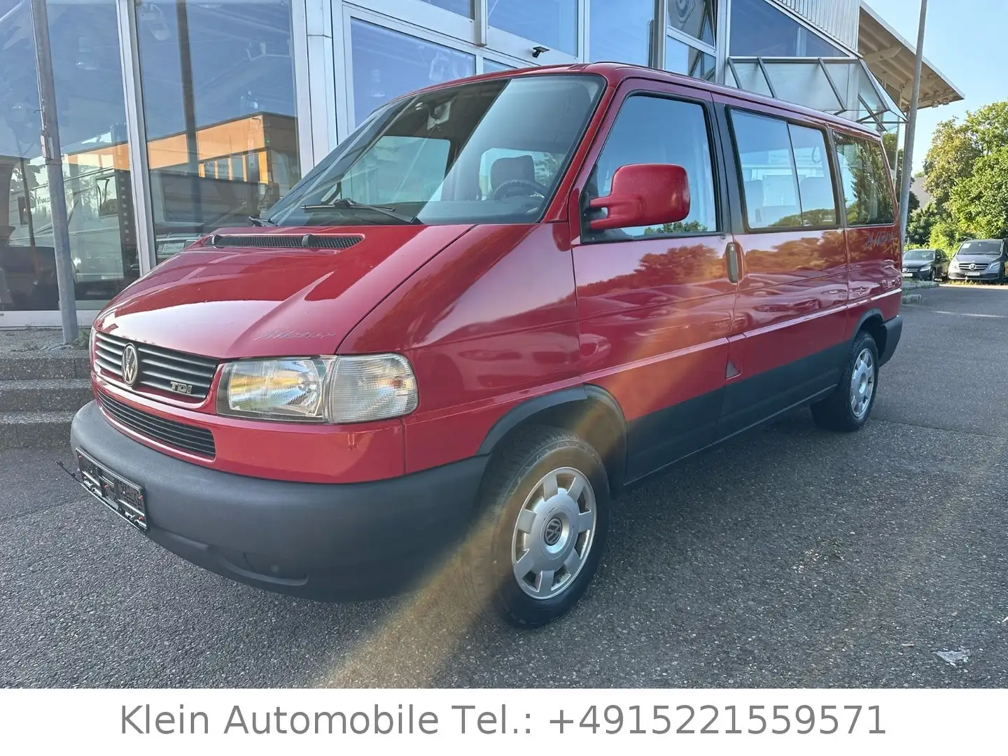 Volkswagen T4 Caravelle Allstar 2,5 TDI TÜV NEU AHK 1.Hand Червоний - 1