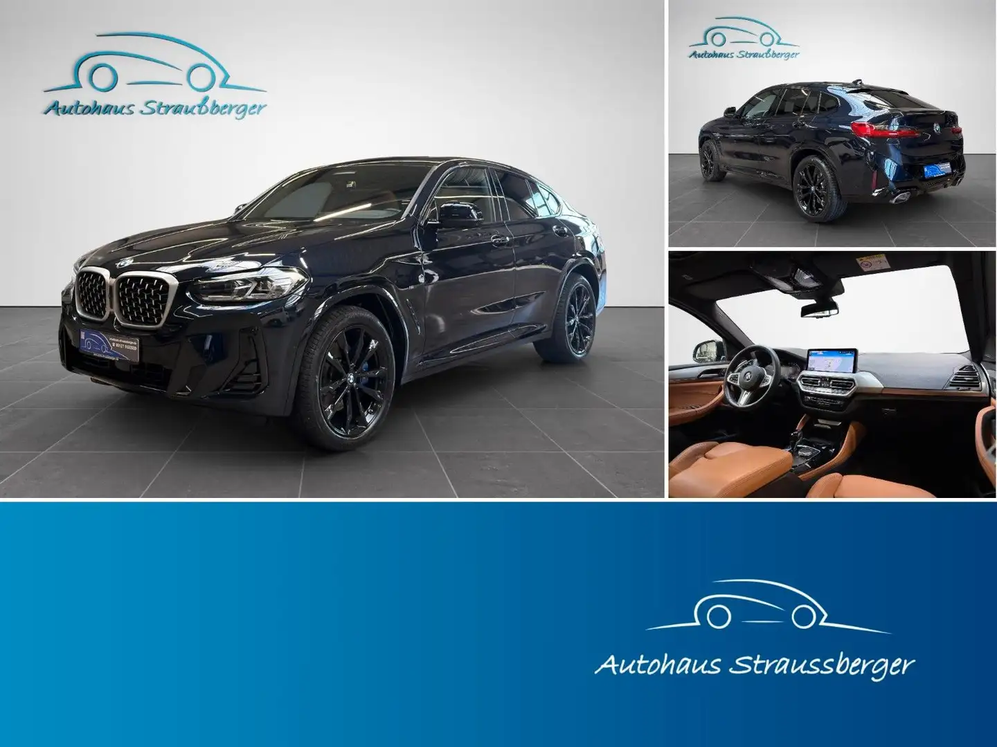 BMW X4 30d xDrive M Sport ACC PANO AHK 360° H/K 3ZK Noir - 1