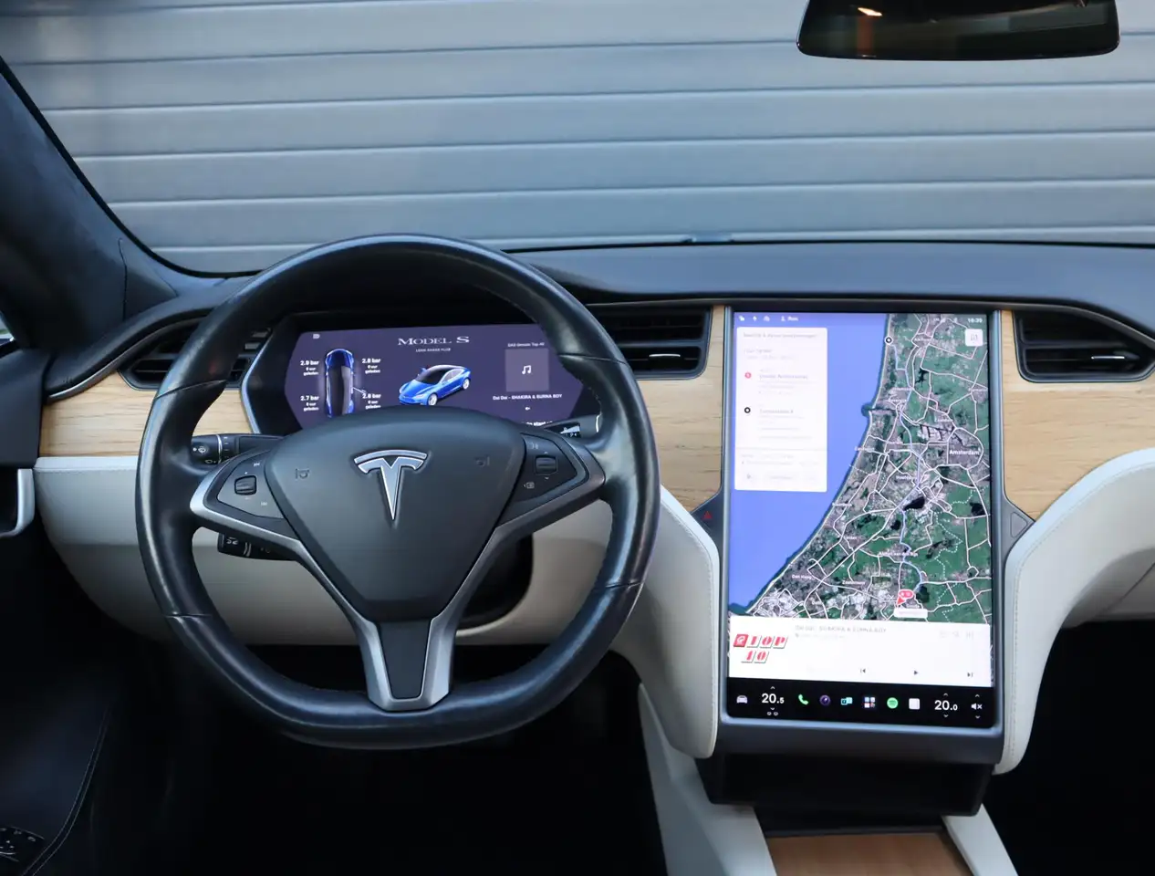 Tesla Model S Long Range Plus SOH 92% Autopilot Leer, миниатюра 6