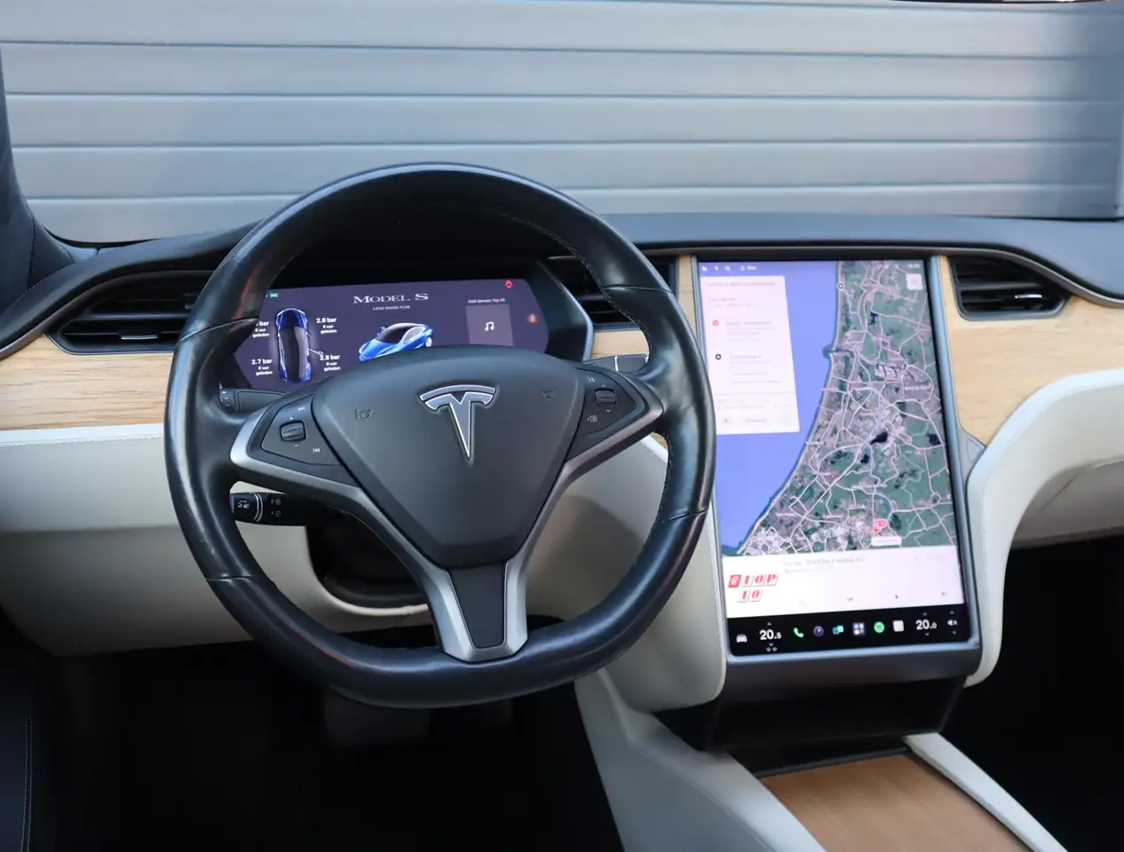 Tesla Model S Long Range Plus SOH 92% Autopilot Leer, миниатюра 5