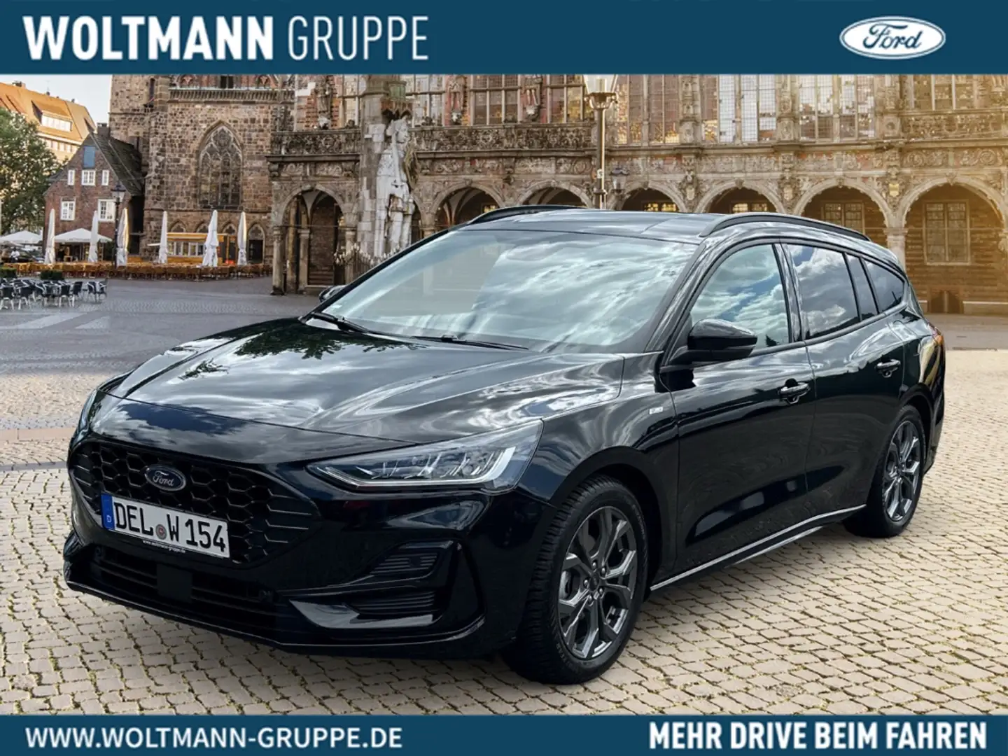 Ford Focus Turnier ST-Line 1.0 EcoBoost Mild-Hybrid EU6e Navi Schwarz - 1