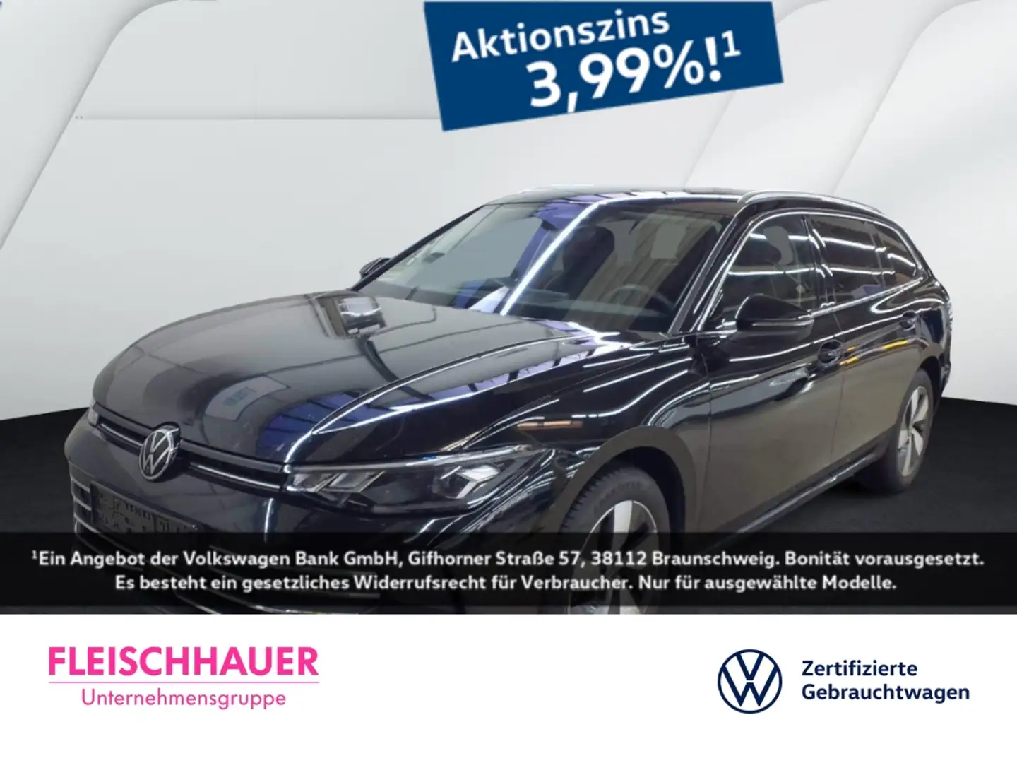 Volkswagen Passat Variant 1.5 eTSI DSG Business AHK Navi Digitales Cockpit 3 Schwarz - 1