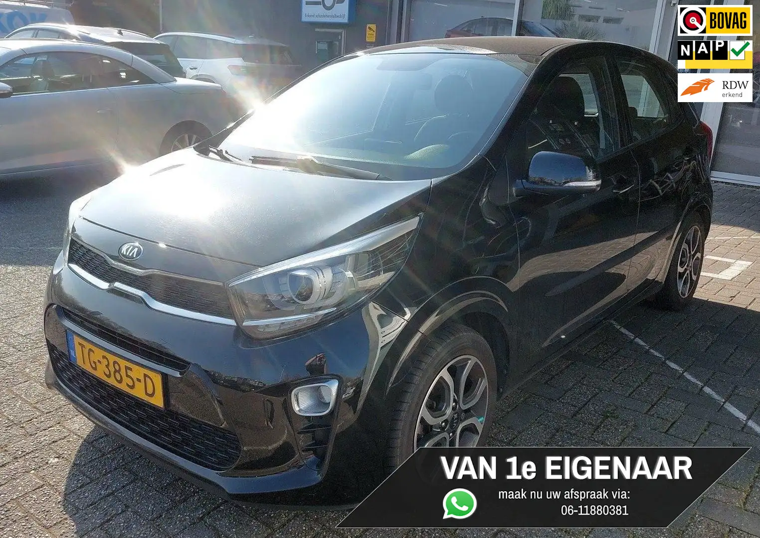 Kia Picanto 1.0 CVVT 5 deurs DynamicPlusLine APPLE CARPLAY Noir - 1