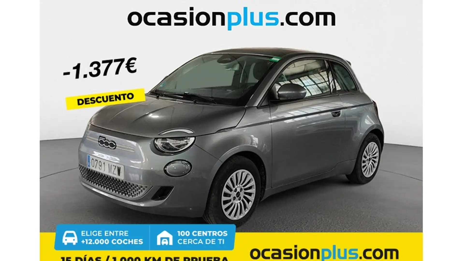 Fiat 500e 70Kw Action Grijs - 1