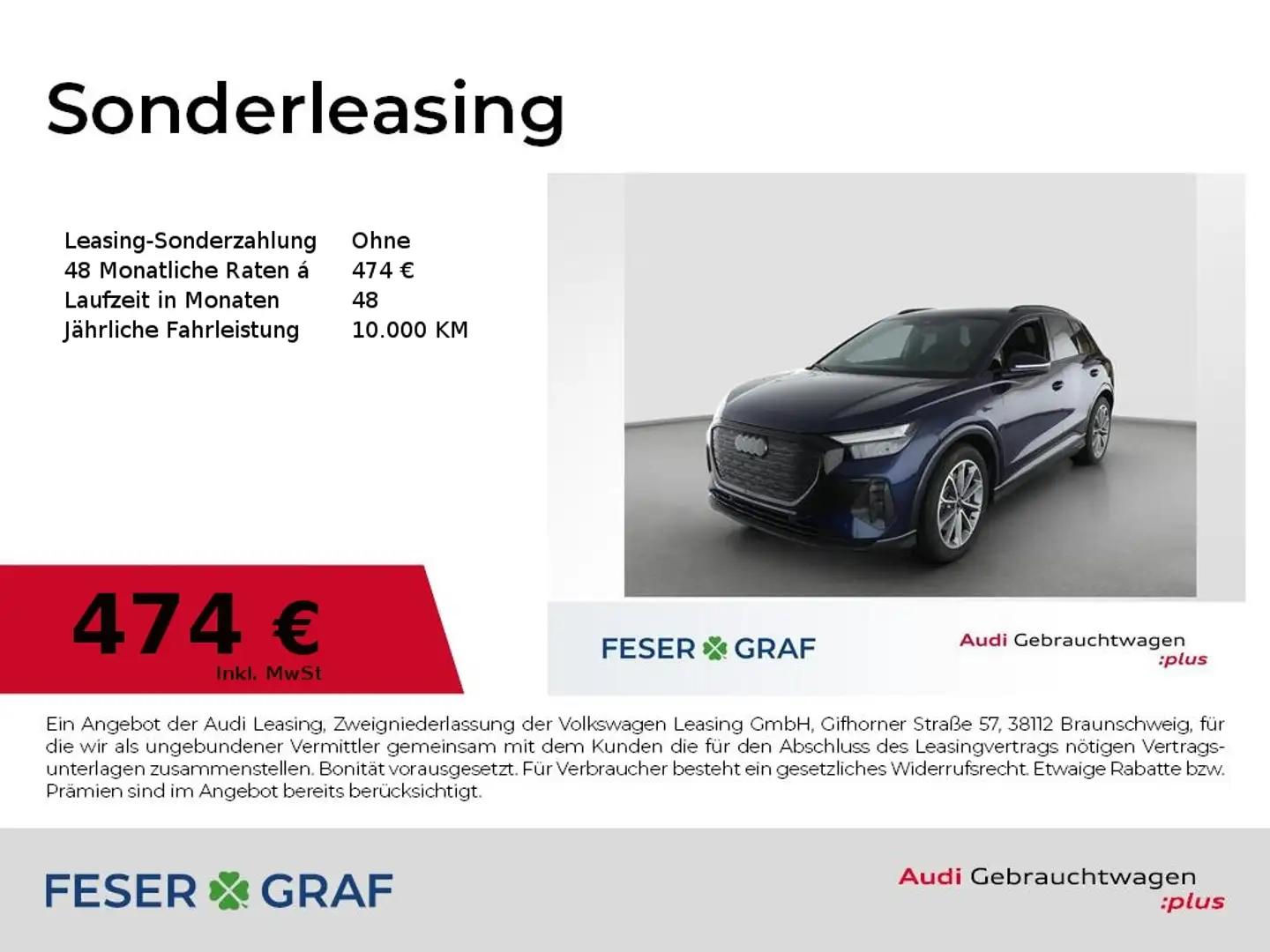 Audi Q4 e-tron 55 e-tron S line Int/HuD/ACC/AHK/R-Kamera/20 Zoll Blau - 1