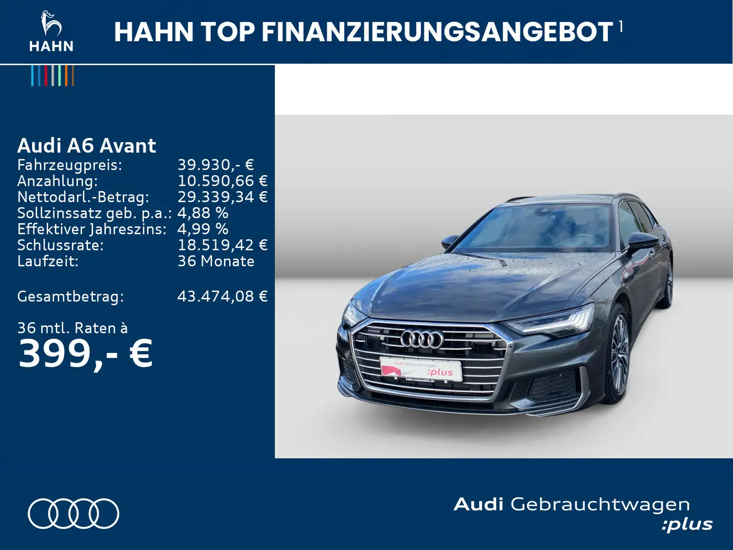 Audi A6 50TFSIe quattro S-tronic HUD B&O Pano C Grau - 2