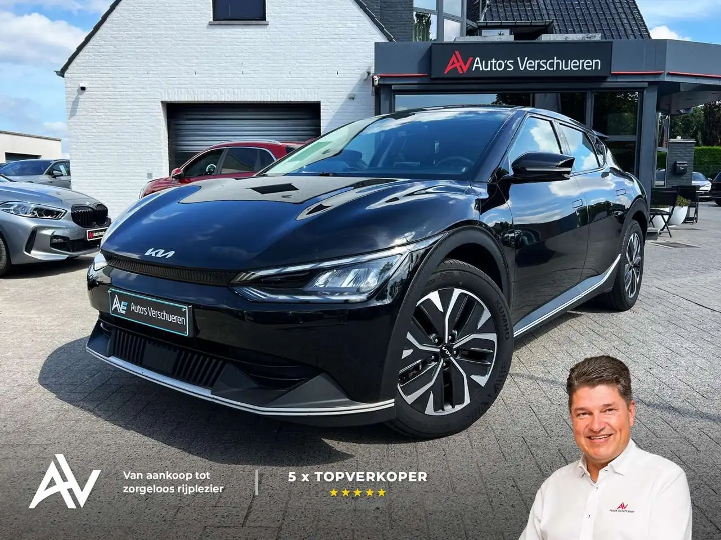 Kia EV6 Air 77 kWh ** ACC Lane Assist Camera Noir - 1
