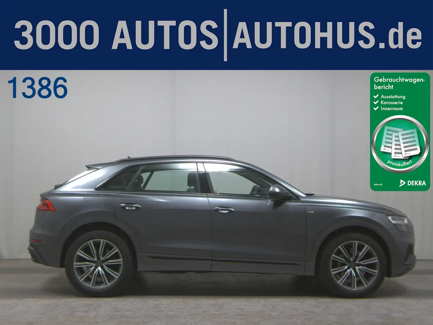 Audi Q8 45 TDI Qu. S-Line T-Leder Navi+ vc LED Sound Grau - 1