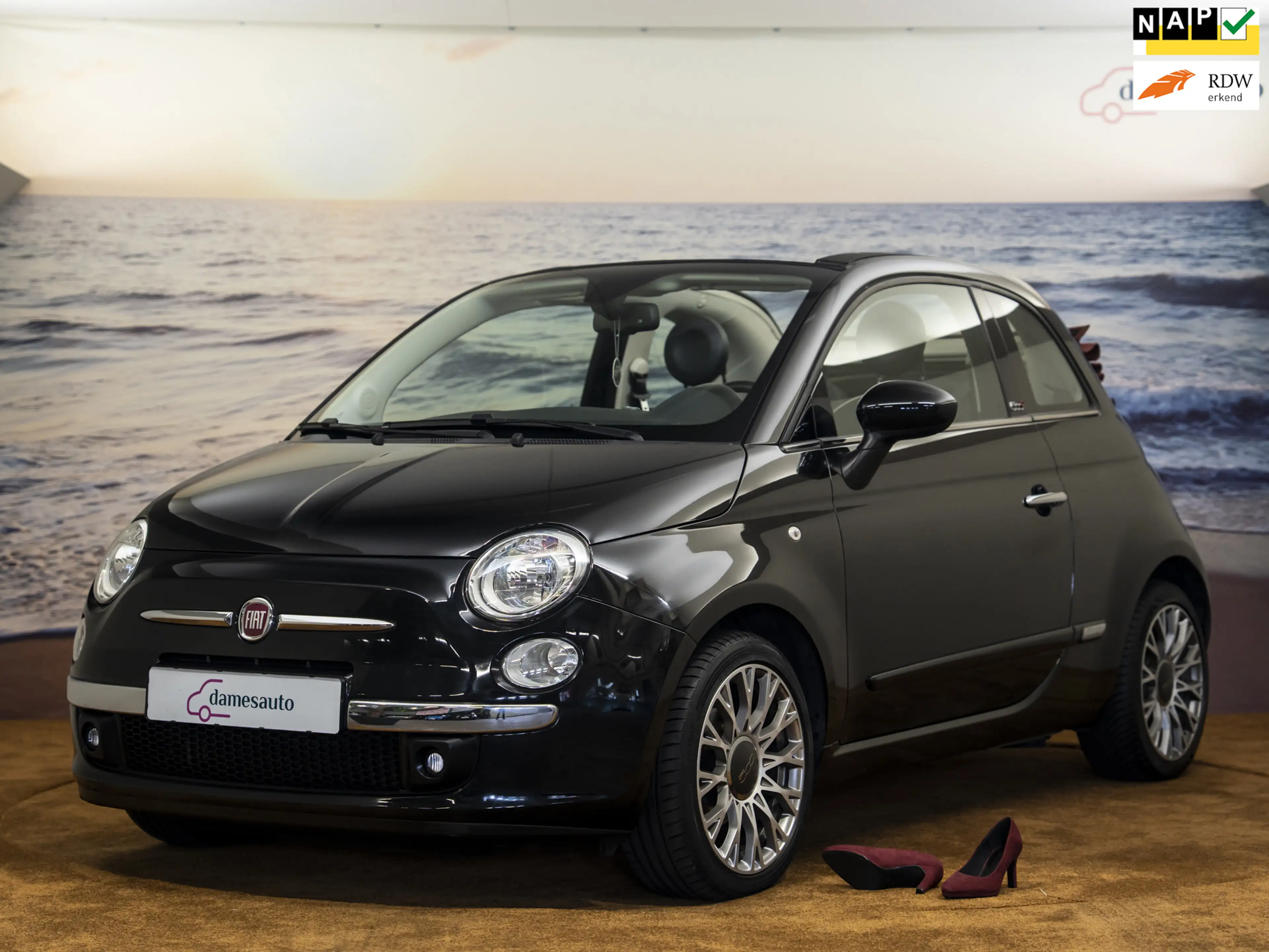 Fiat 500C 0.9 Turbo Lounge, cabriolet, automaat, NAP, incl g
